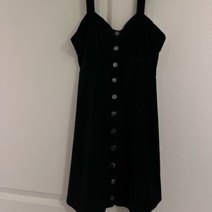 Black velvet dress